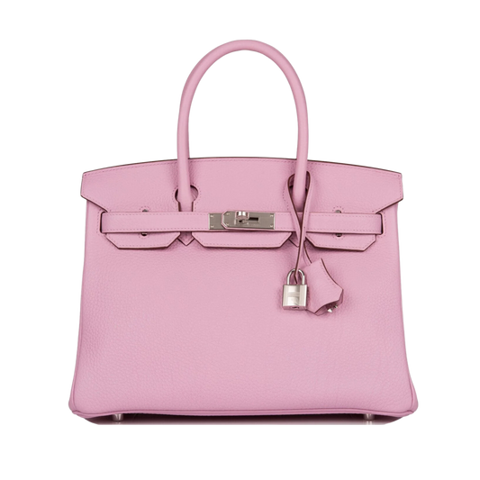 Hermes Birkin 30 Mauve Sylvestre Clemence Leather