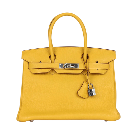 Hermes Birkin 30 Soleil Clemence Leather