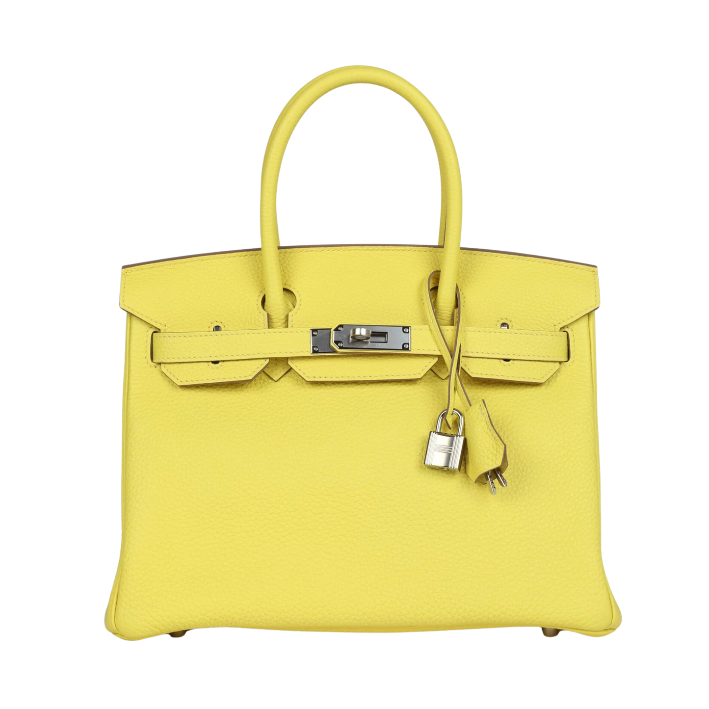 Hermes Birkin 30 Lime Clemence Leather