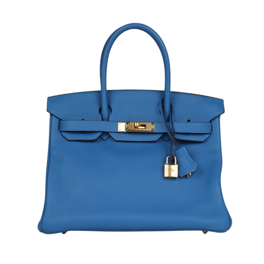 Hermes Birkin 30 Mykonos Clemence Leather