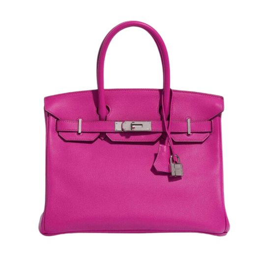 Hermes Birkin 30 Magnolia Clemence Leather