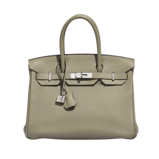 Hermes Birkin 30 Sauge Clemence Leather