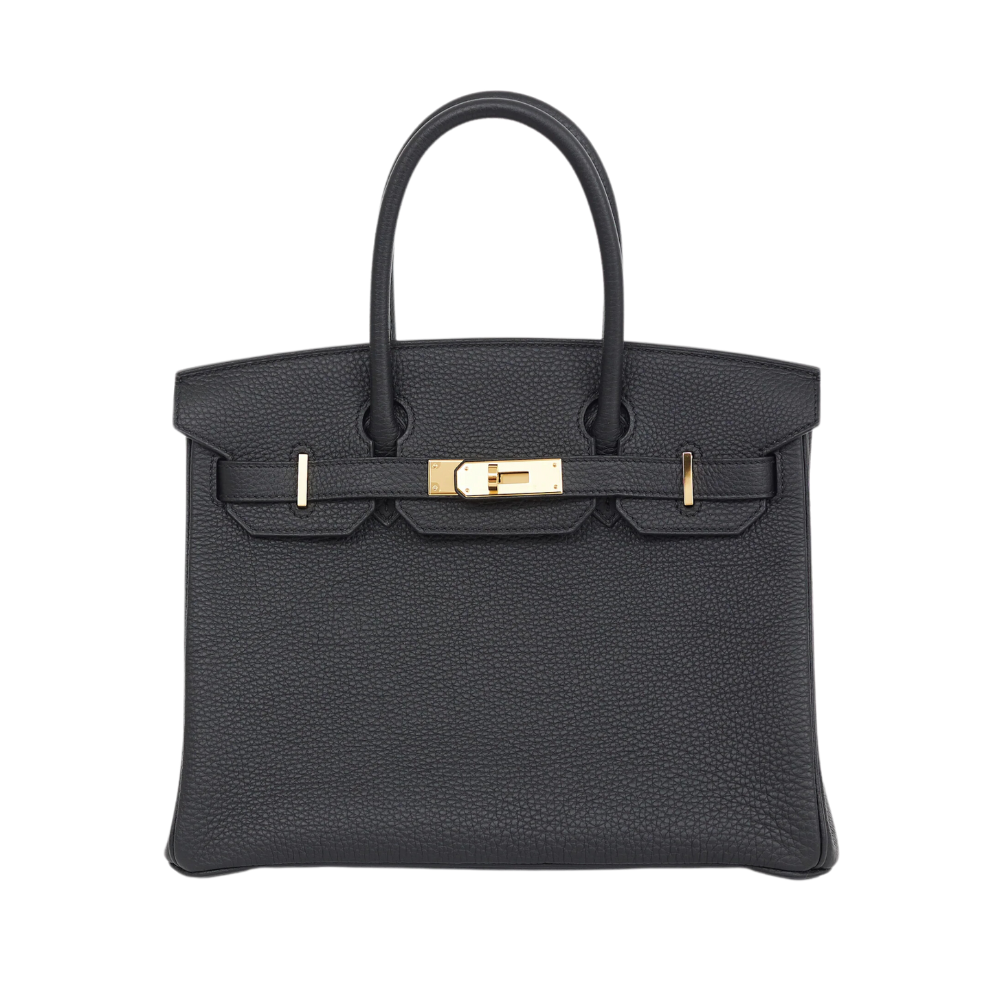 Hermes Birkin 30 Noir Clemence Leather