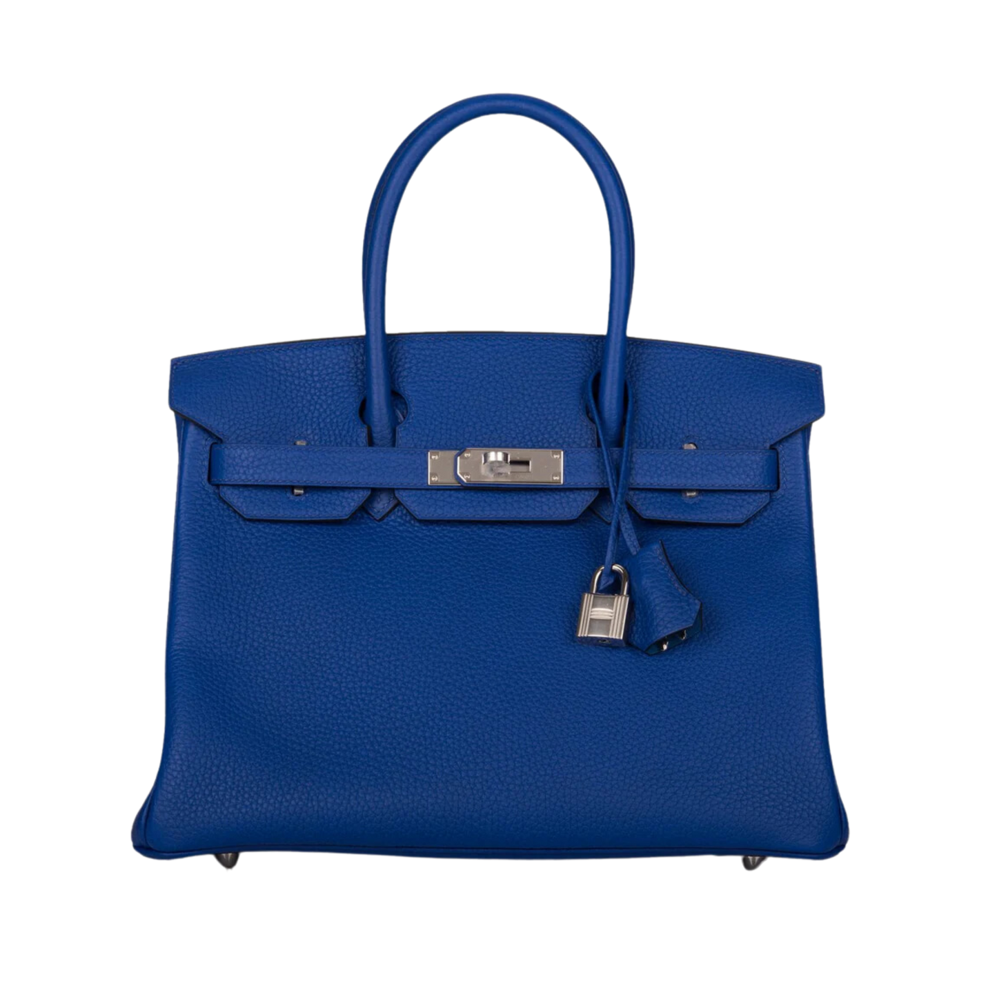 Hermes Birkin 30 Bleu Electrique Clemence Leather