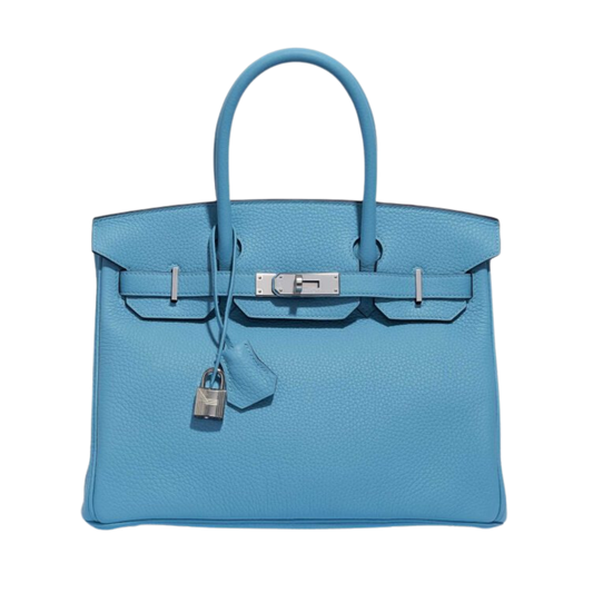Hermes Birkin 30 Blue du Nord Clemence Leather