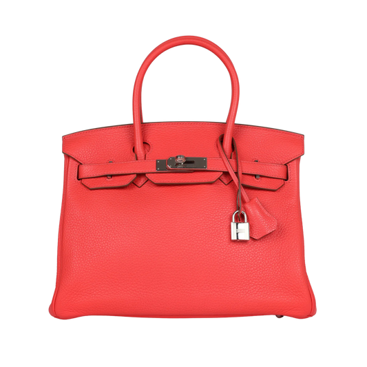Hermes Birkin 30 Rose Jaipur Clemence Leather