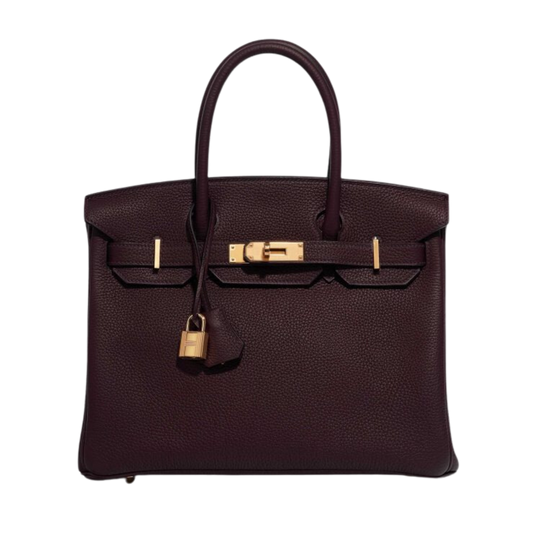 Hermes Birkin 30 Rouge Sellier Clemence Leather
