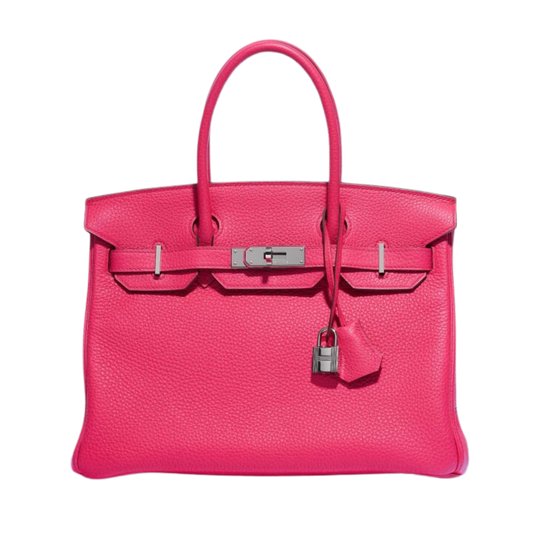 Hermes Birkin 30 Rose Extreme Clemence Leather