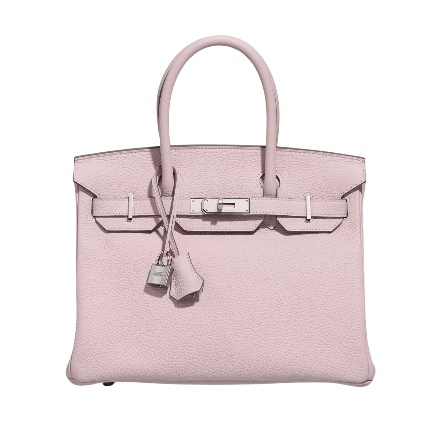 Hermes Birkin 30 Mauve Pale Clemence Leather