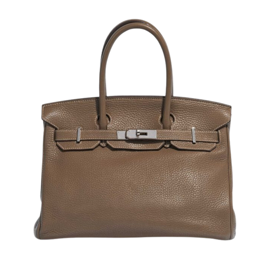 Hermes Birkin 30 Etoupe Clemence Leather