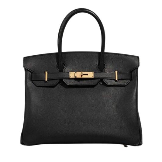 Hermes Birkin 30 Noir Epsom Leather