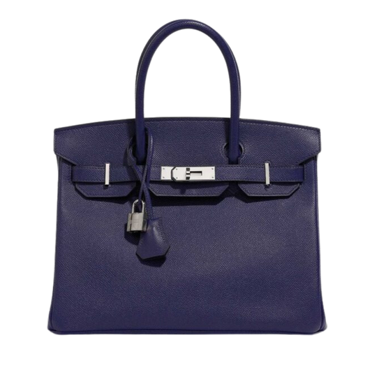 Hermes Birkin 30 Blue Encre Epsom Leather