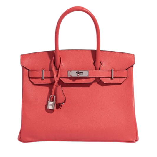 Hermes Birkin 30 Rouge Pivoine Epsom Leather