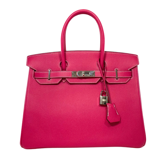 Hermes Birkin 30 Rose Tyrien Epsom Leather
