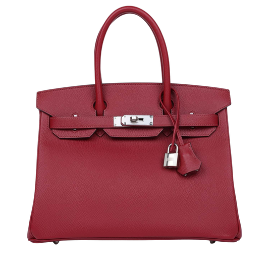 Hermes Birkin 30 Rouge Grenat Epsom Leather