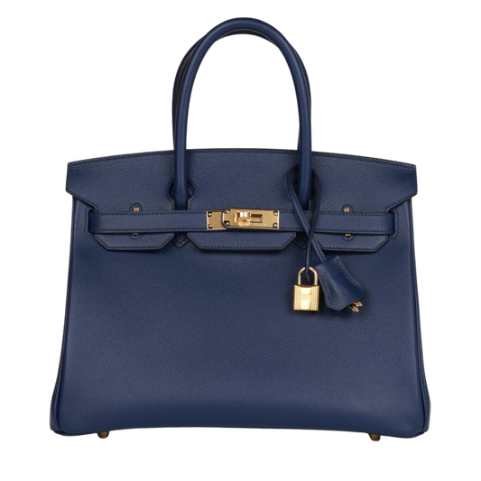 Hermes Birkin 30 Bleu Saphir Epsom Leather