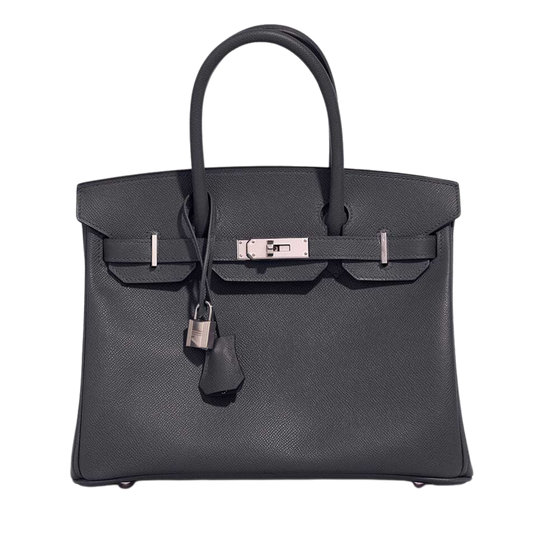 Hermes Birkin 30 Gris Misty Epsom Leather