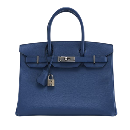 Hermes Birkin 30 Bleu Agate Epsom Leather