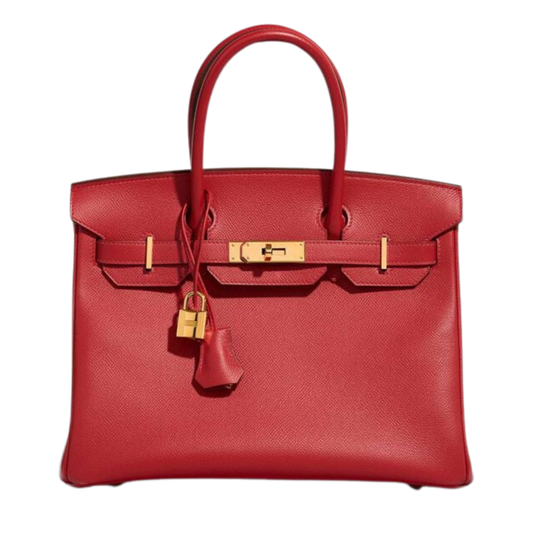 Hermes Birkin 30 Rouge Casaque Epsom Leather