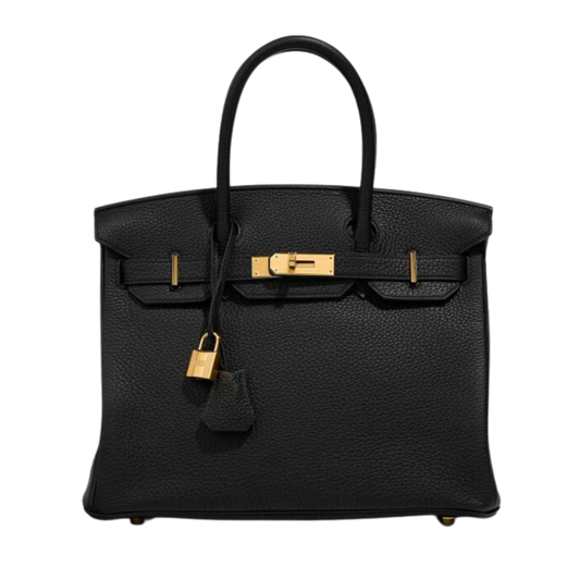 Hermes Birkin 30 Noir Togo Leather