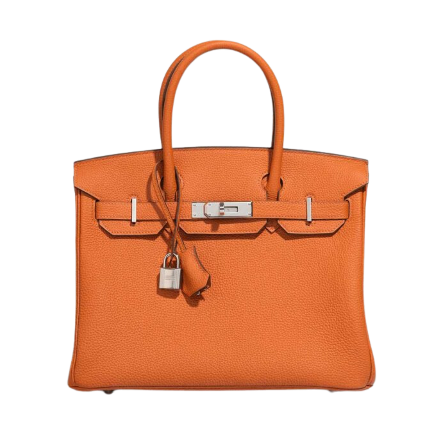 Hermes Birkin 30 Orange Togo Leather