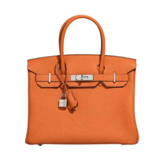 Hermes Birkin 30 Orange Togo Leather