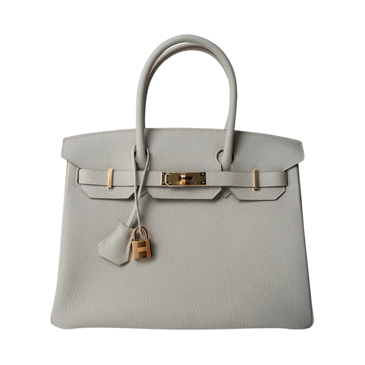 Hermes Birkin 30 Gris Perle Togo Leather