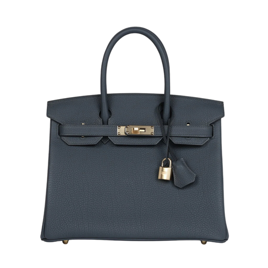 Hermes Birkin 30 Gris Misty Togo Leather