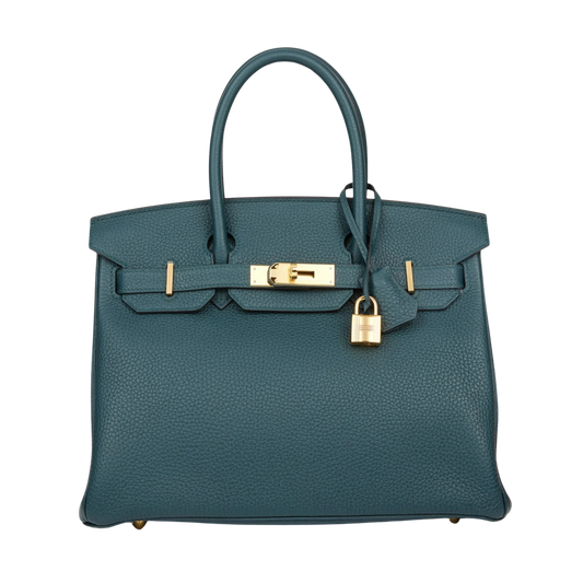 Hermes Birkin 30 Vert Cypress Togo Leather