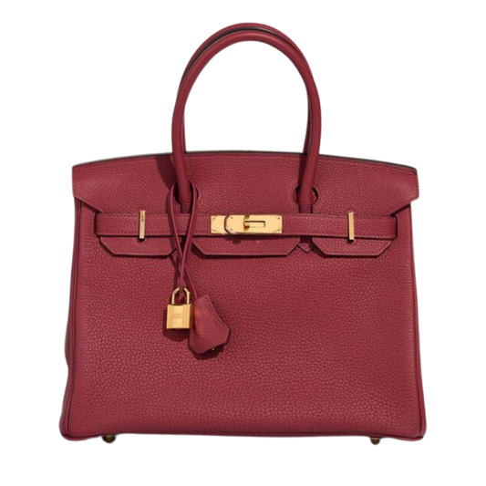 Hermes Birkin 30 Rouge Grenat Togo Leather