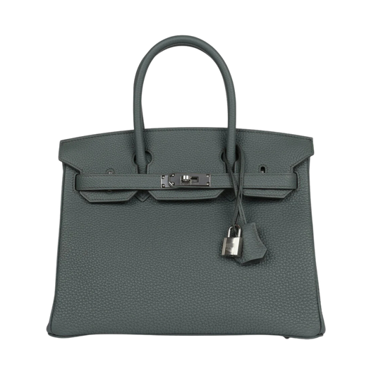 Hermes Birkin 30 Vert Amande Togo Leather