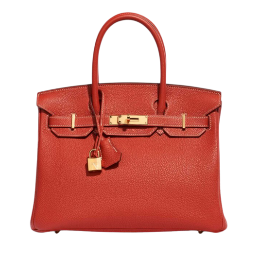 Hermes Birkin 30 Rouge Sanguine Togo Leather