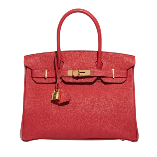 Hermes Birkin 30 Rouge Vif Togo Leather