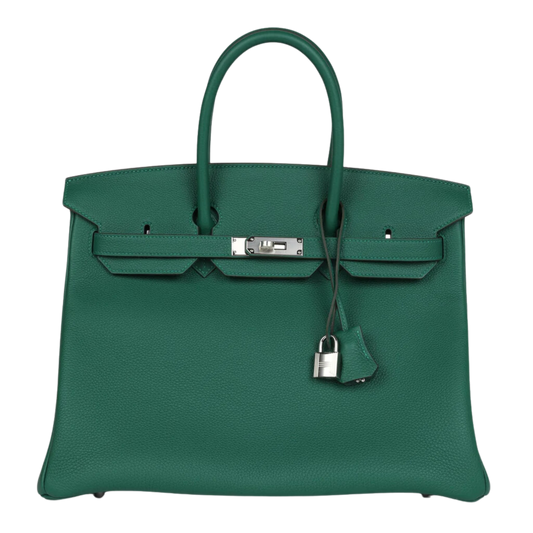 Hermes Birkin 35 Vert Moyen Togo Leather