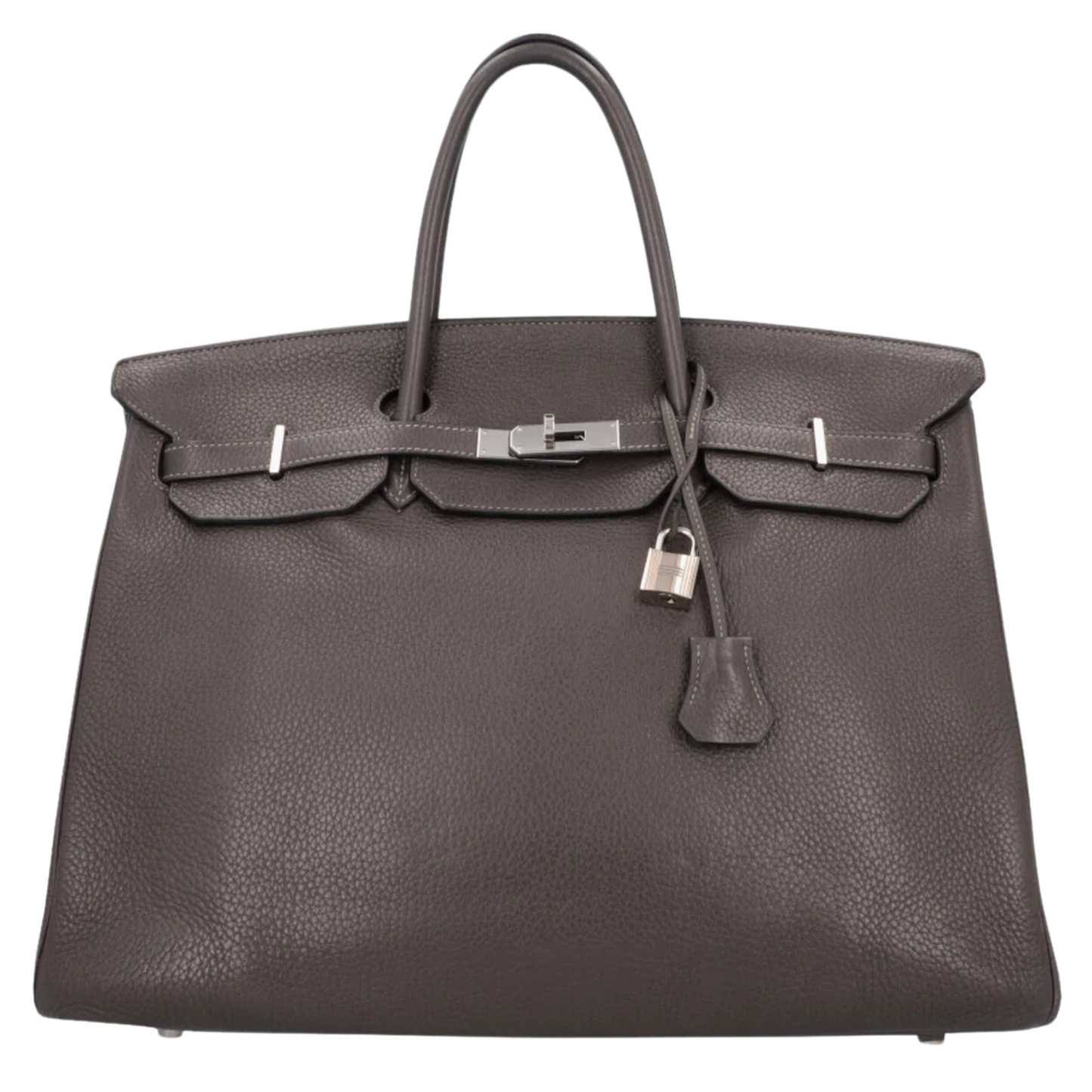 Hermes Birkin 40 Etain Clemence Leather