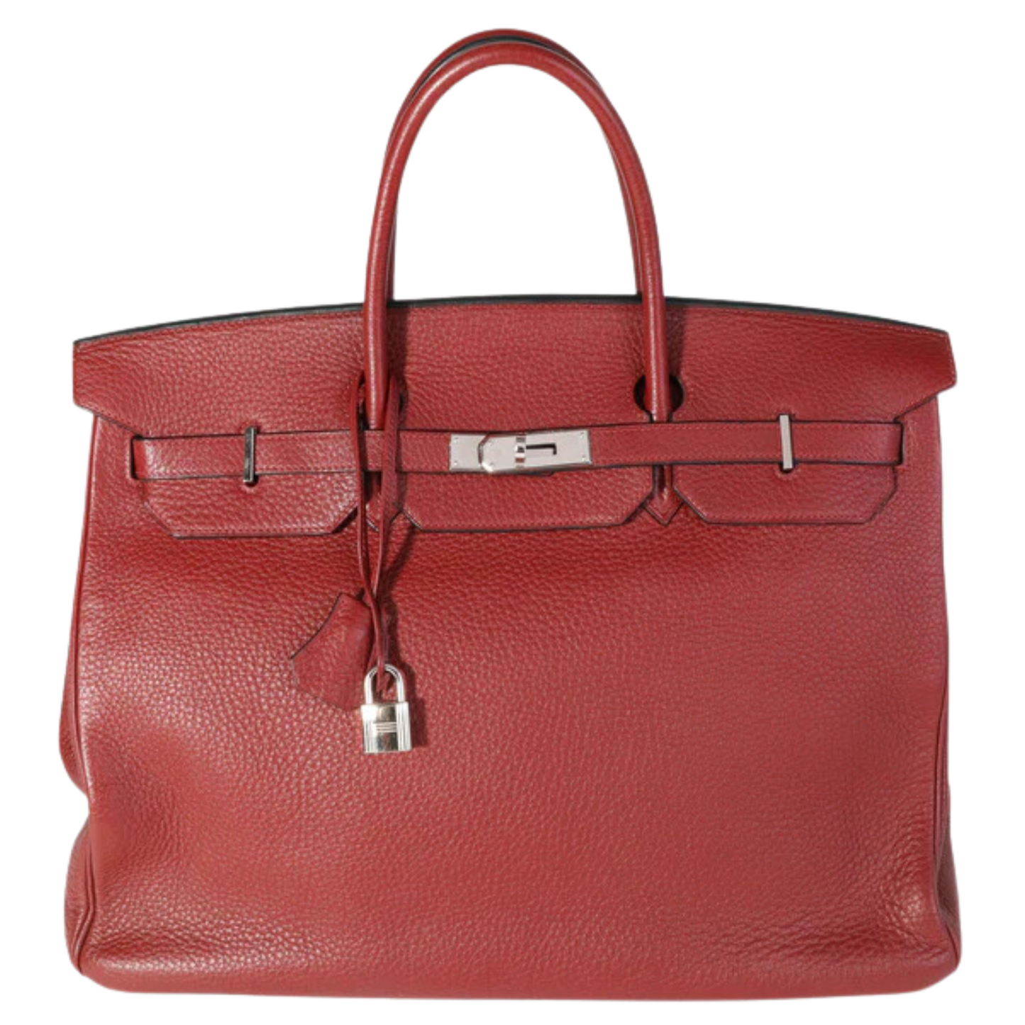 Hermes Birkin 40 Rouge H Clemence Leather