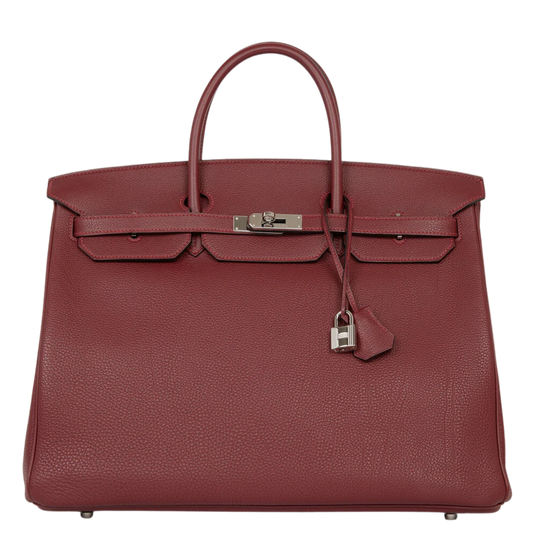 Hermes Birkin 40 Rouge H Togo Leather