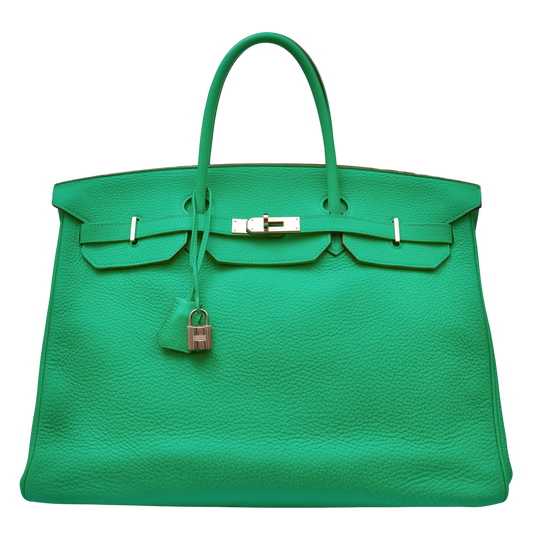 Hermes Birkin 40 Vert Menthe Clemence Leather