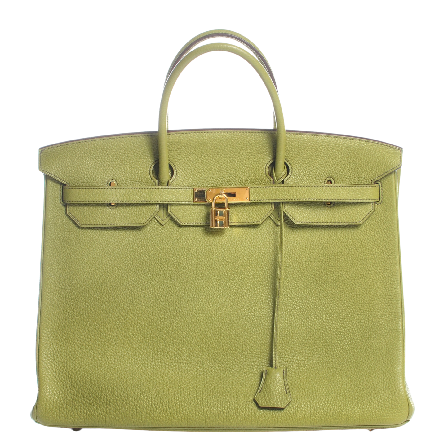 Hermes Birkin 40 Vert Anis Clemence Leather