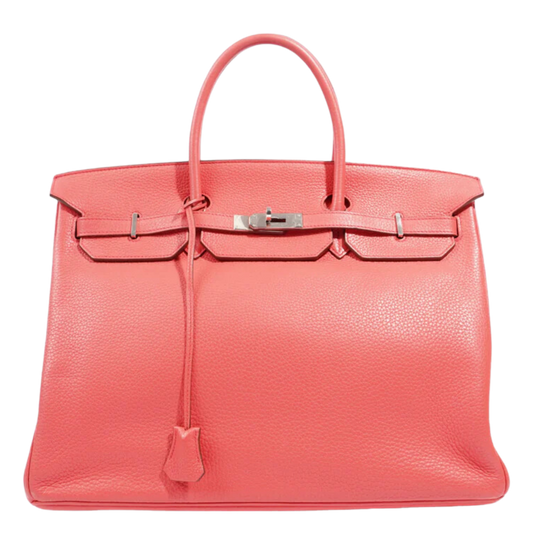 Hermes Birkin 40 Bougainvillier Clemence Leather