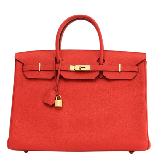 Hermes Birkin 40 Rouge Tomate Togo Leather