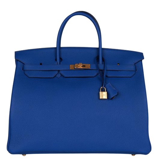 Hermes Birkin 40 Bleu Royal Togo Leather