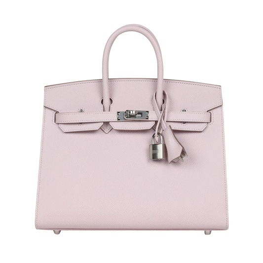 Hermes Birkin 25 Sellier Mauve Pale  Epsom Leather