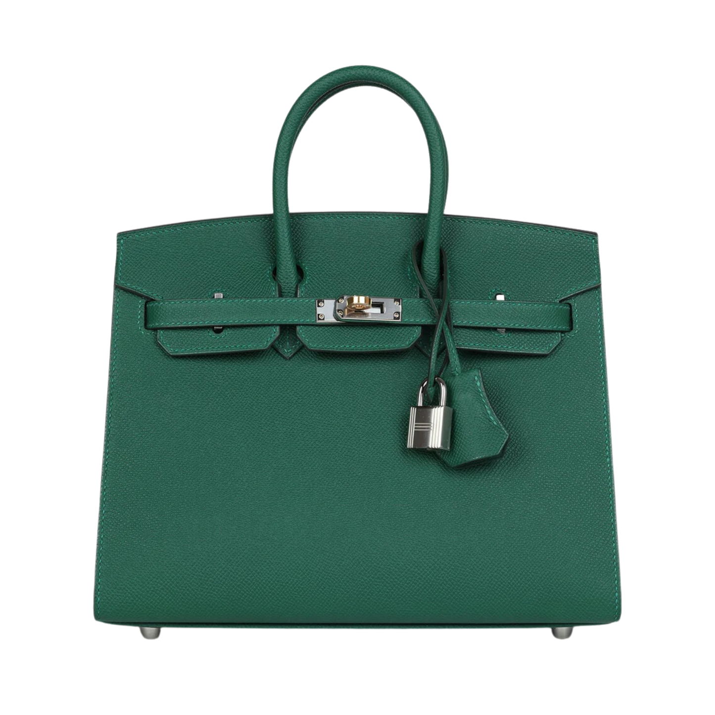 Hermes Birkin 25 Sellier Vert Moyen Epsom Leather