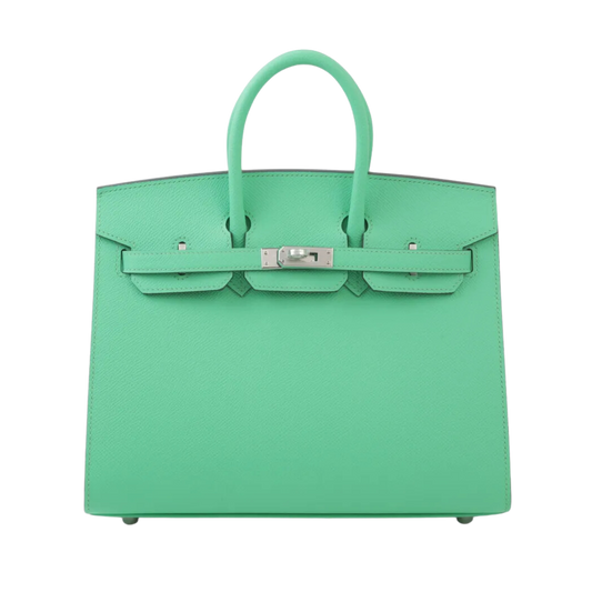 Hermes Birkin 25 Sellier Vert Comics Epsom Leather