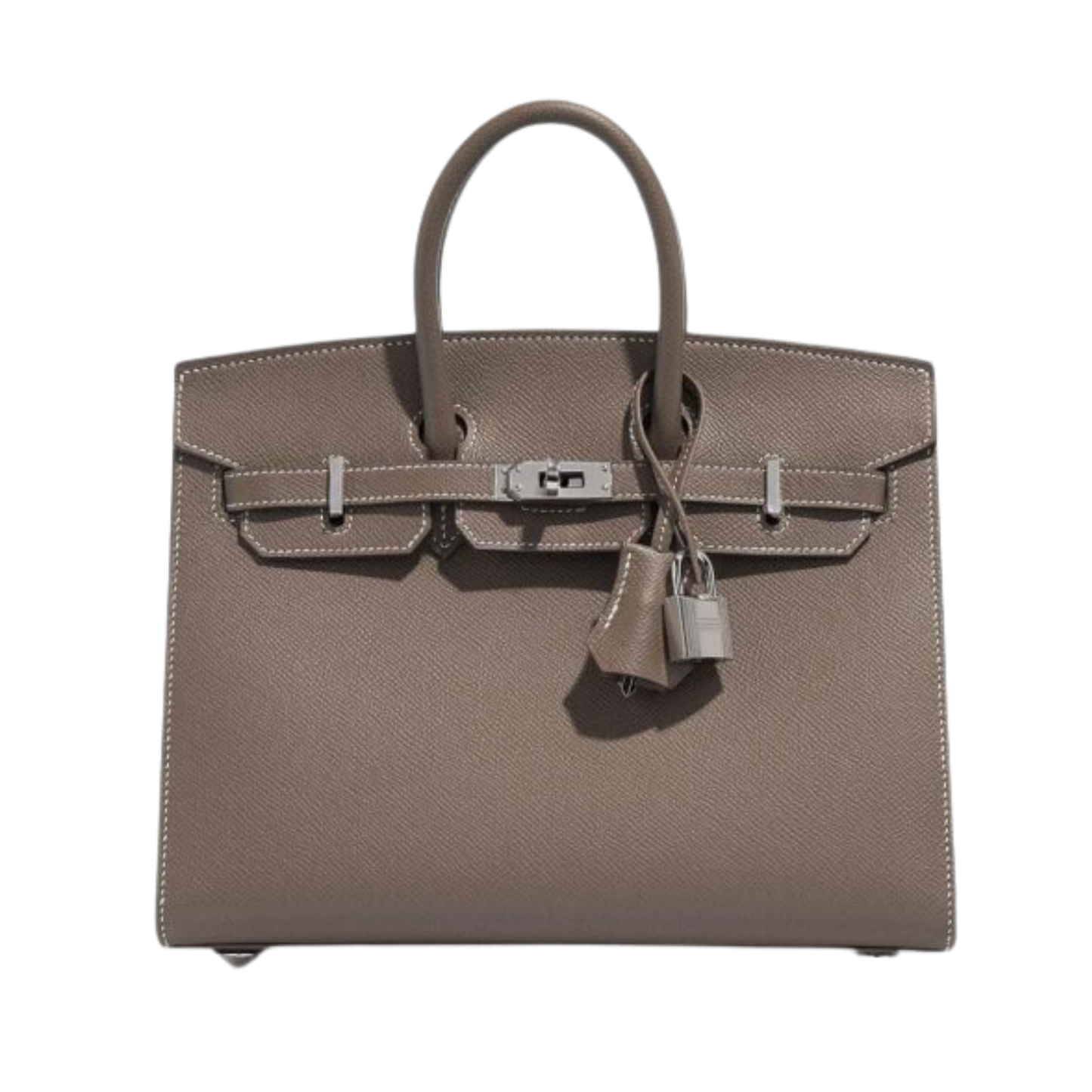 Hermes Birkin 25 Sellier Etoupe Epsom Leather