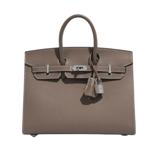 Hermes Birkin 25 Sellier Etoupe Epsom Leather