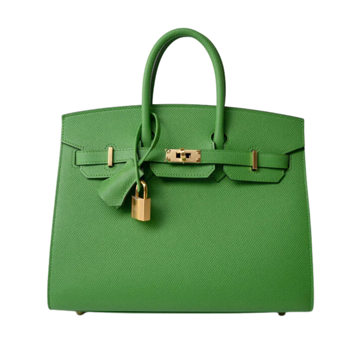 Hermes Birkin 25 Sellier Vert Yucca Epsom Leather