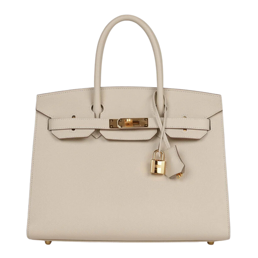 Hermes Birkin 30 Sellier Craie Epsom Leather