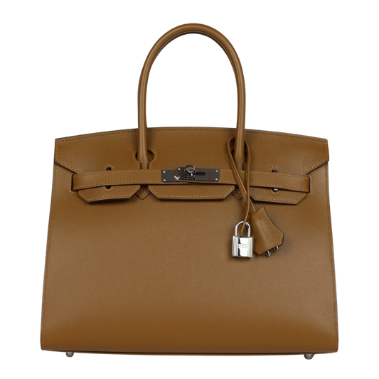 Hermes Birkin 30 Sellier Bronze Dore Madame Leather